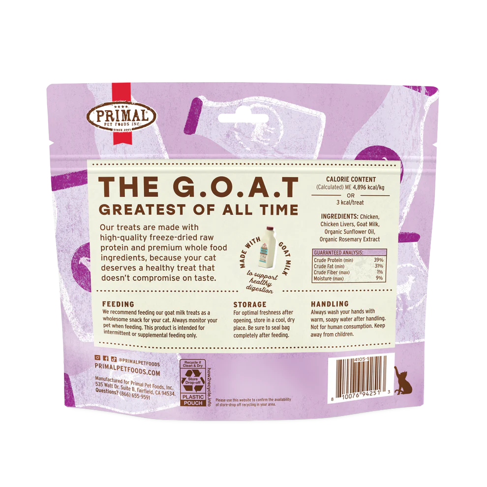 Primal the Goat Chicken Cat Food 2 OZ