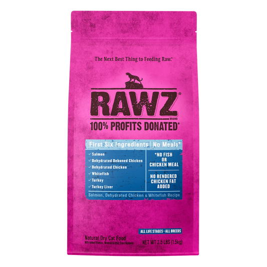 RAWZ Salmon, Dehydrated Chicken & Whitefish Recipe Dry Cat Food 7.8 lb