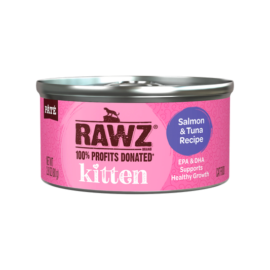 RAWZ Kitten Salmon & Tuna Wet Cat Food 2.8 oz