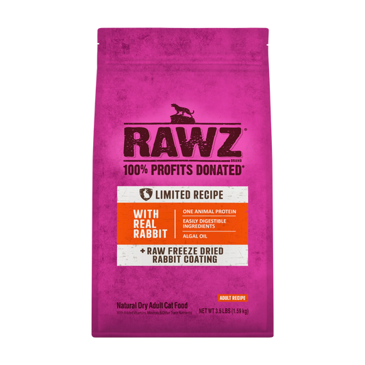 RAWZ Limited Ingredient Rabbit Dry Cat Food 7.8 lb