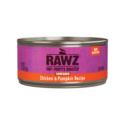 RAWZ Shredded Chicken & Pumpkin Recipe Wet Cat Food 5.5 oz