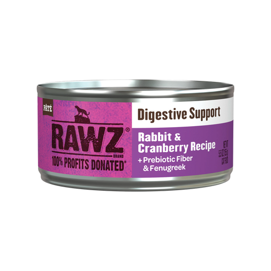 RAWZ Digestive Support Rabbit & Cranberry Wet Cat Food 5.5oz