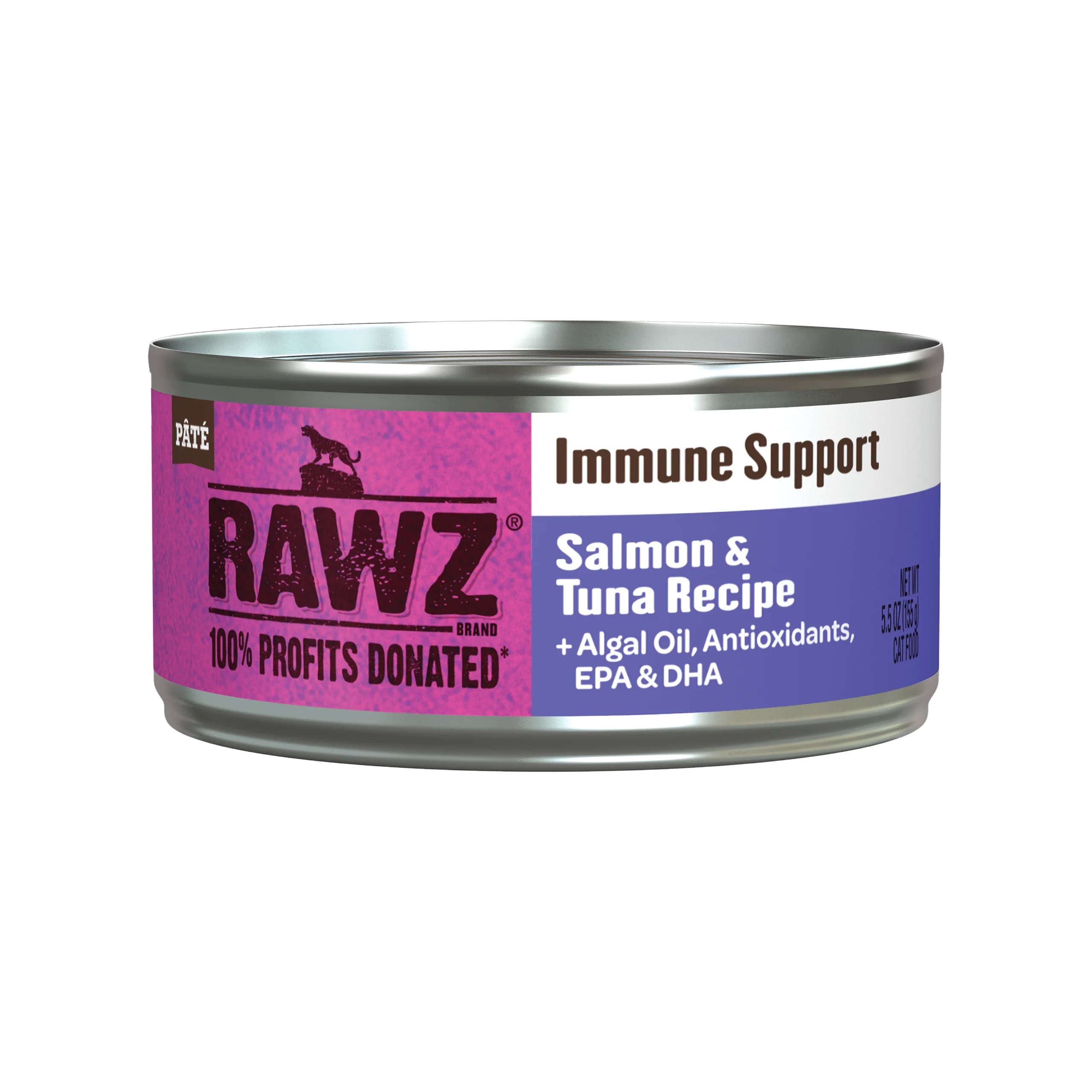 RAWZ Immune Support Salmon & Tuna Wet Cat Food 5.5oz