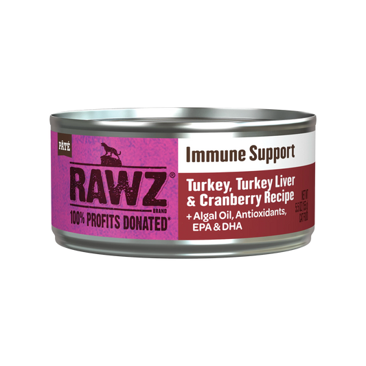 RAWZ Immune Support Turkey, Turkey Liver & Cranberry Wet Cat Food 5.5oz