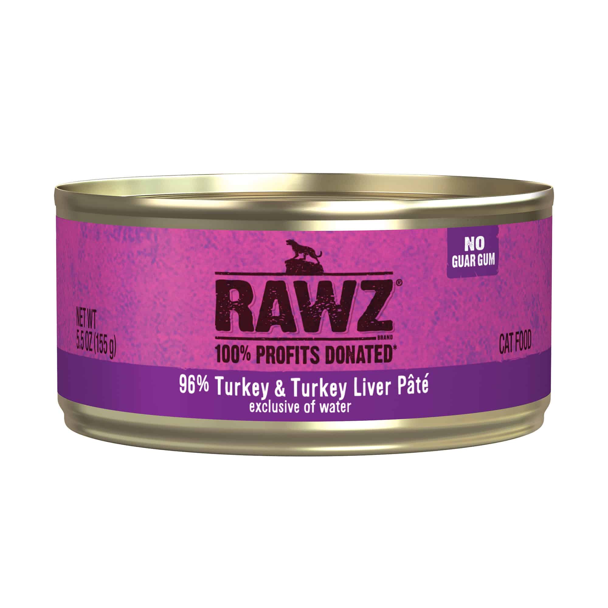 RAWZ® 96% Turkey & Turkey Liver Pâté Wet Cat Food 24 x 5.5 oz