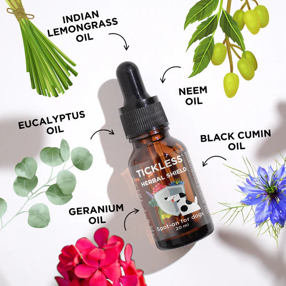 Tickless HERBAL SHIELD (Spot-on for Dogs)