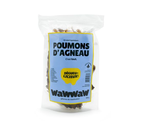 Wawwaw Lamb Lungs For Dogs, In 250g Bag