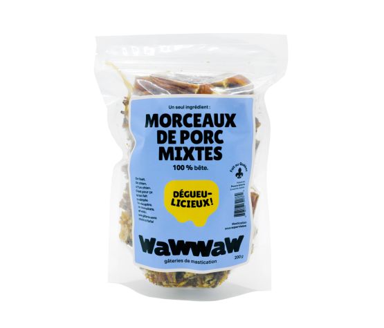 Wawwaw Mixed Pork Bits For Dogs, In 200g Bag