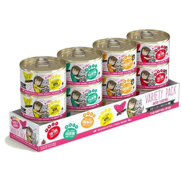 Weruva BFF Grain Free Batch 'O Besties Cat Cans Variety Pack 12 x 2.8oz