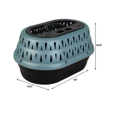 Petmate Top Load Cat Kennel for Cats and Toy-Breed Dogs Green