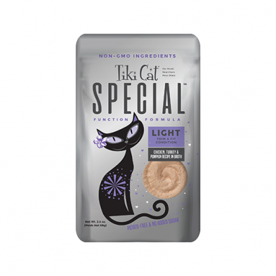 Tiki Cat Special Light Chicken, Turkey & Pumpkin Recipe in Broth Wet Cat Food 2.4 oz