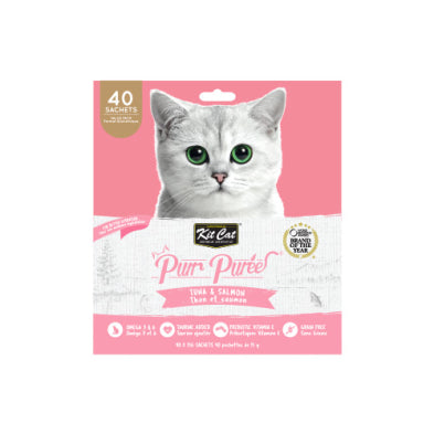 Kit Cat Purr Purees Tuna & Salmon Cat Treat 40 x 15gm