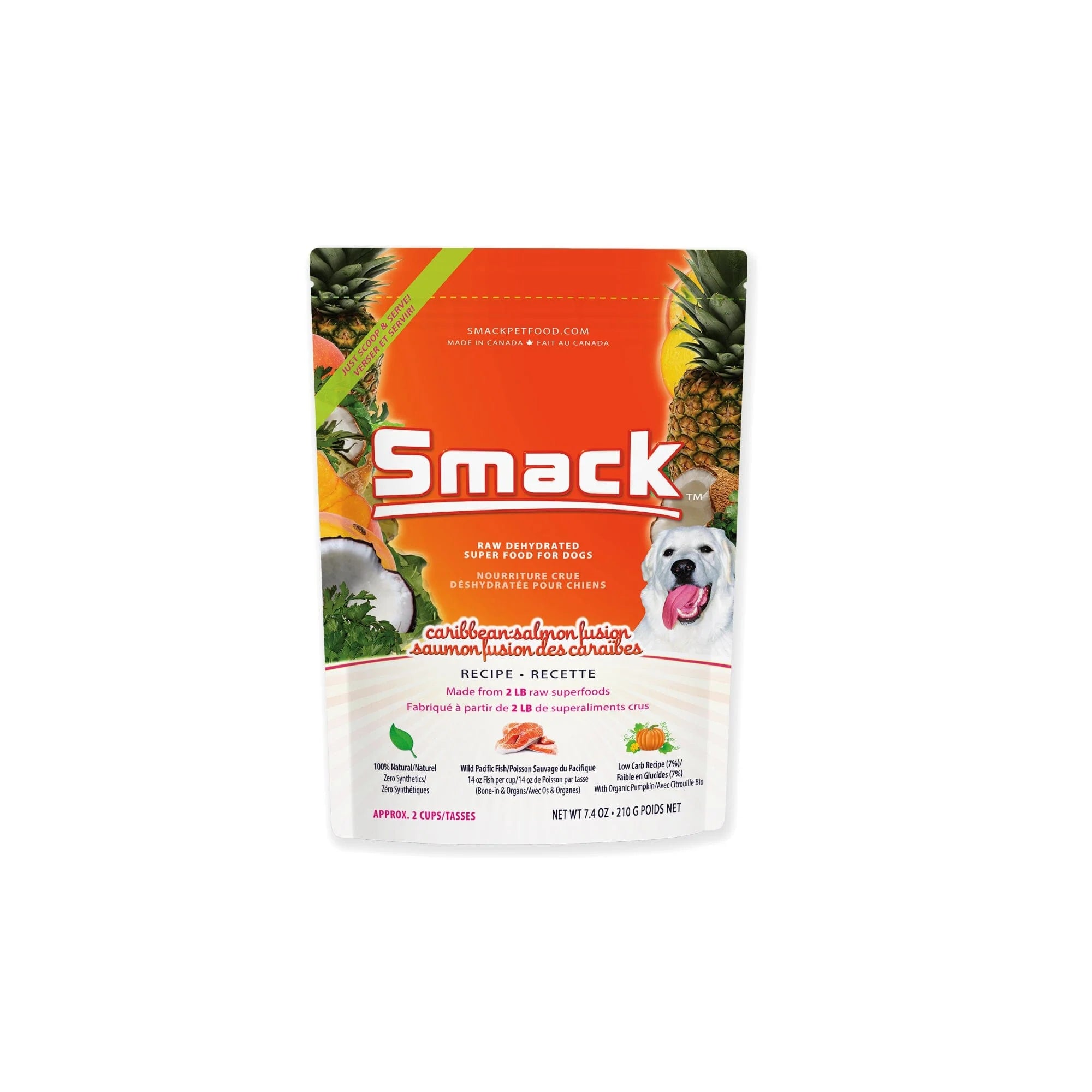 Smack Raw Dehydrated Dog Food Caribbean-Salmon 2.5 KG