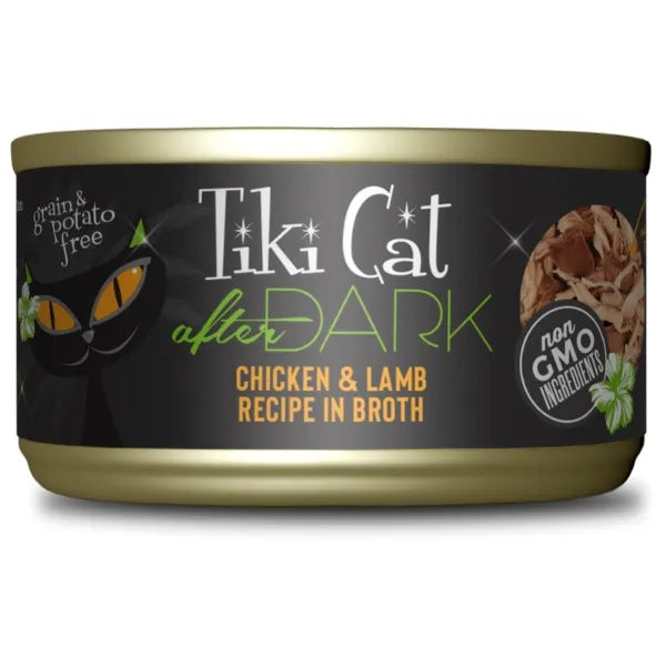 Tiki Cat After Dark Chicken & Lamb Recipe in Broth Wet Cat Food 5.5 oz