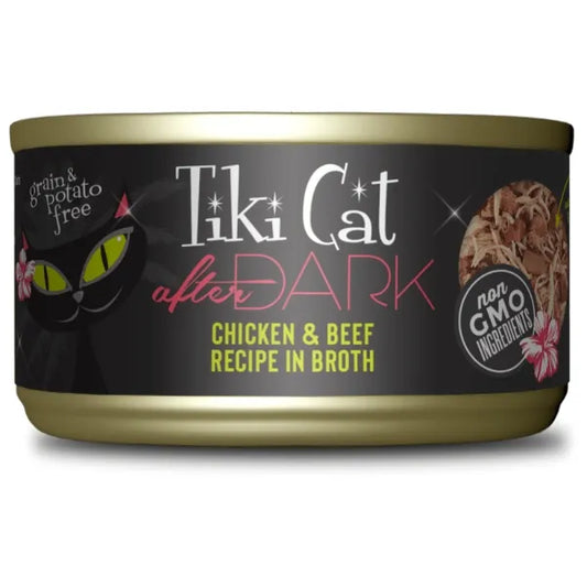 Tiki Cat After Dark Chicken & Beef Recipe in Broth Wet Cat Food2.8 oz