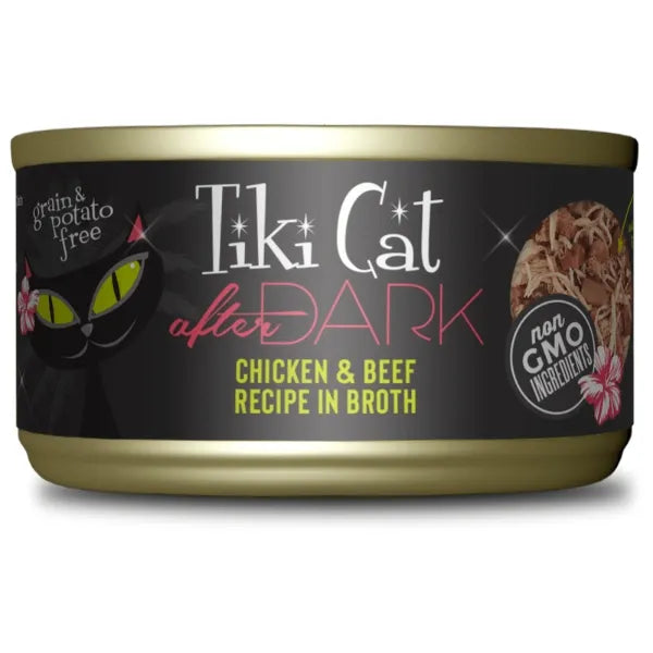 Tiki Cat After Dark Chicken & Beef Recipe in Broth Wet Cat Food2.8 oz