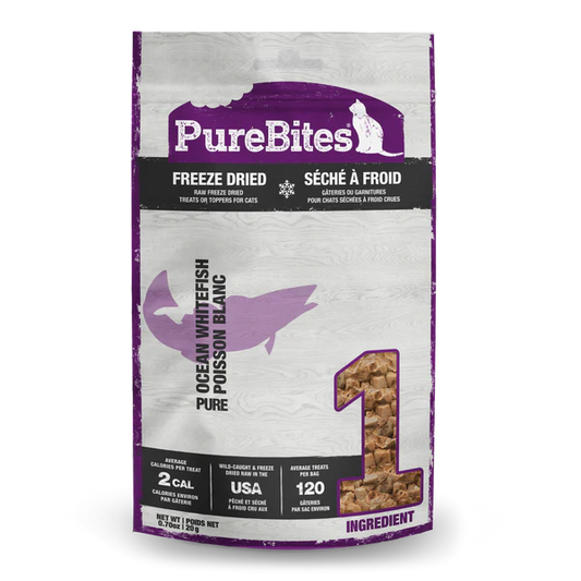 PureBites Ocean Whitefish Freeze-Dried Cat Treats 20 gm