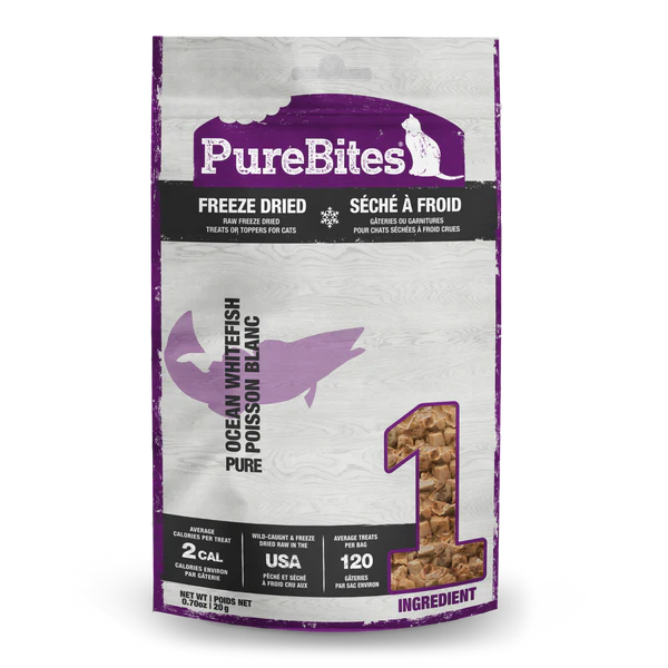 PureBites Ocean Whitefish Freeze-Dried Cat Treats 20 gm