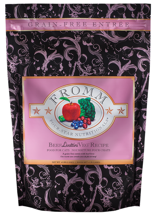 Fromm Four Star Nutritionals Beef Livattini Veg Recipe Dry Cat Food 10 lb