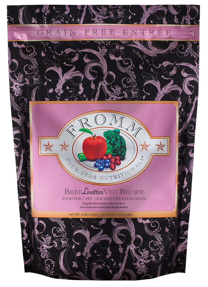 Fromm Four Star Nutritionals Beef Livattini Veg Recipe Dry Cat Food 10 lb