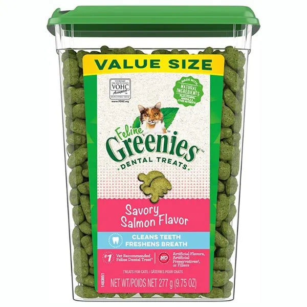 Greenies Feline Salmon Complete Dental Treat 9.75oz