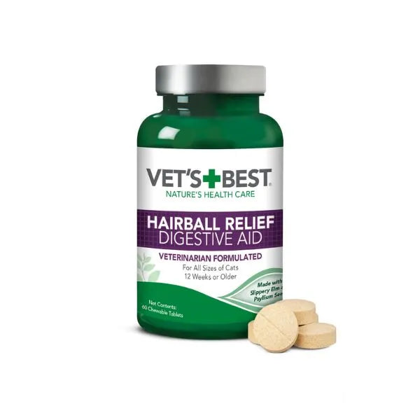 Vet's Best Hairball Relief Tablets for Cats