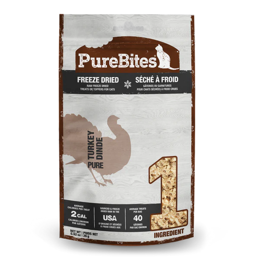 PureBites Turkey Breast Freeze-Dried Cat Treats 26 gm