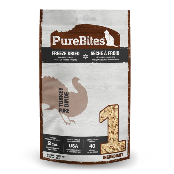 PureBites Turkey Breast Freeze-Dried Cat Treats 26 gm