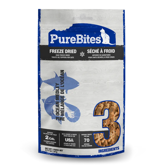 PureBites Ocean Medley Freeze-Dried Cat Treat 22 gm