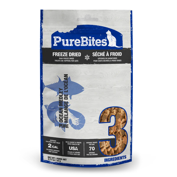 PureBites Ocean Medley Freeze-Dried Cat Treat 22 gm