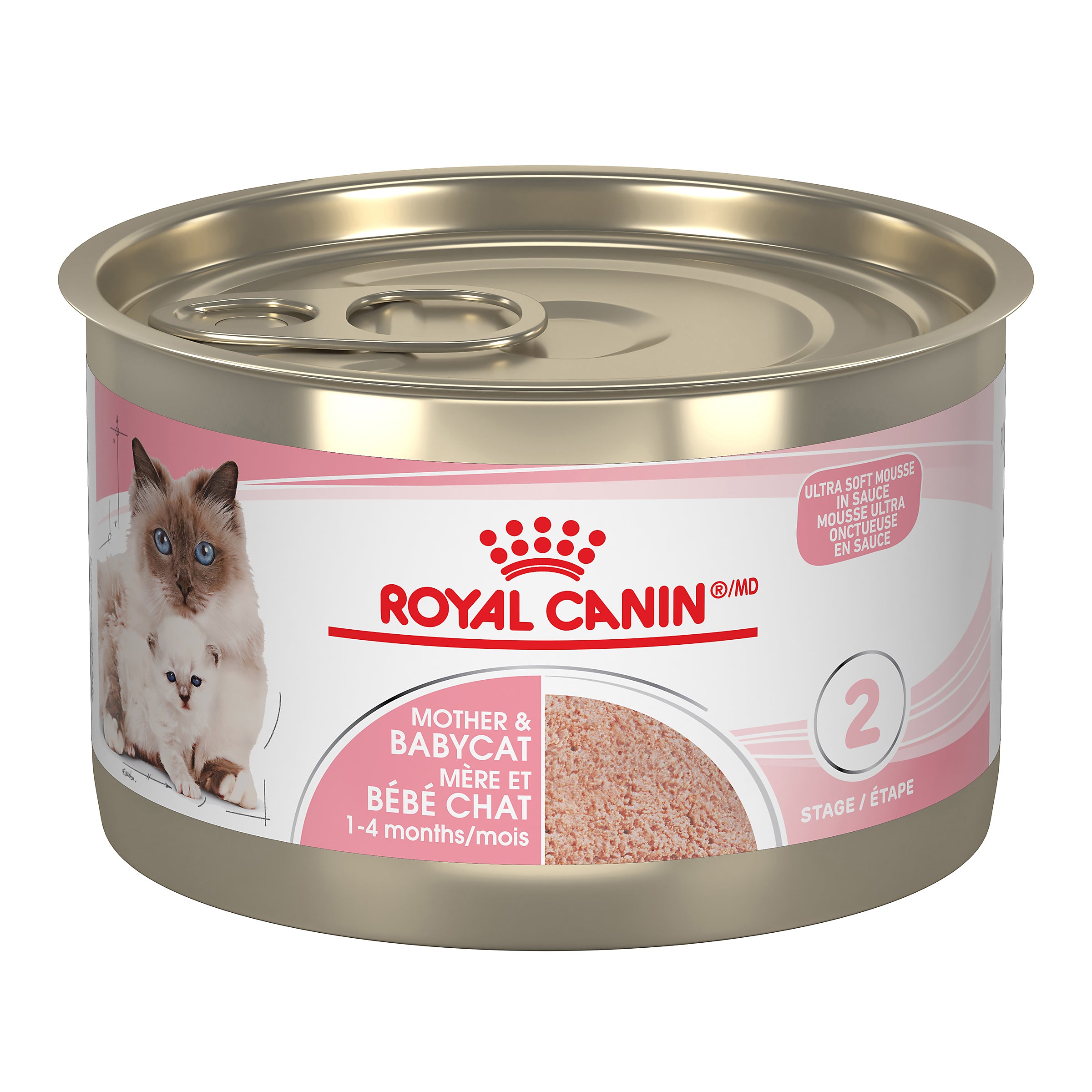 A unique ultra soft mousse for weaning kittens under 4 months of age. Also ideal for gestating and lactating queens.