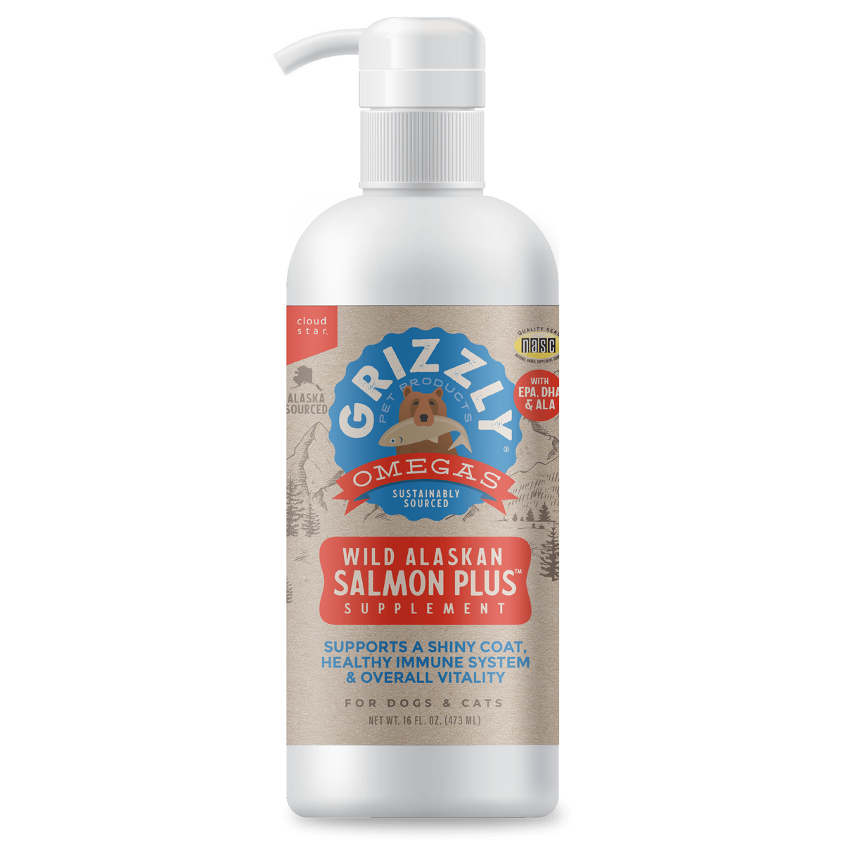 Grizzly Salmon Plus Oil 4oz