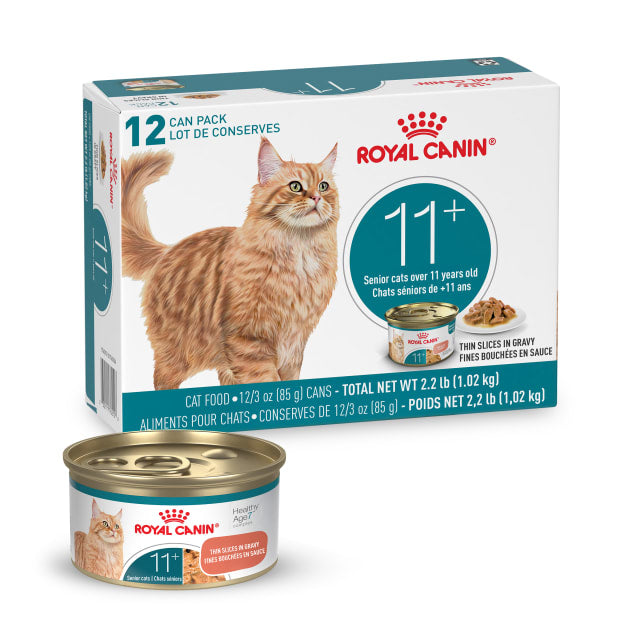 Royal Canin® Feline Health Nutrition™ Aging 11+ Thin Slices in Gravy Canned Cat Food - 12 can pack, 3 oz