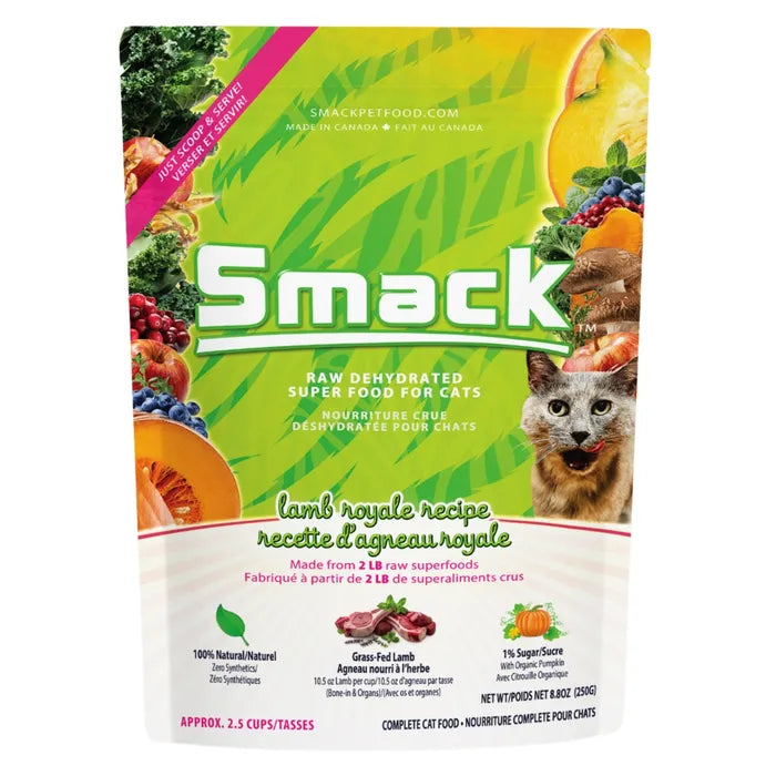 Smack Raw Dehydrated Cat Food - Lamb Royale 1.5 kg