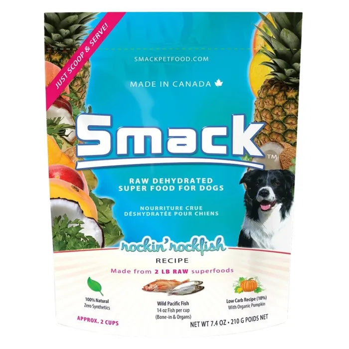Smack Raw Dehydrated Dog Food - Rockin' Rockfish Recipe 1.5 KG
