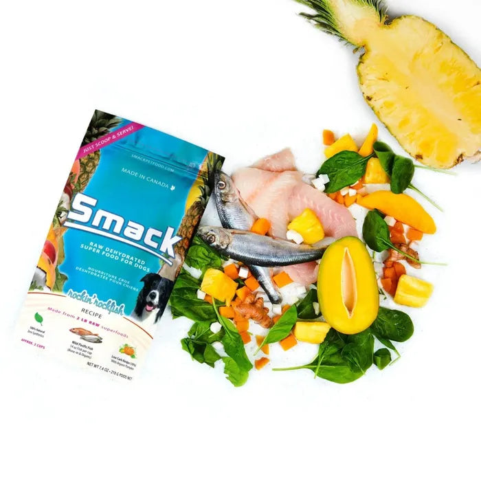 Smack Raw Dehydrated Dog Food - Rockin' Rockfish Recipe 1.5 KG