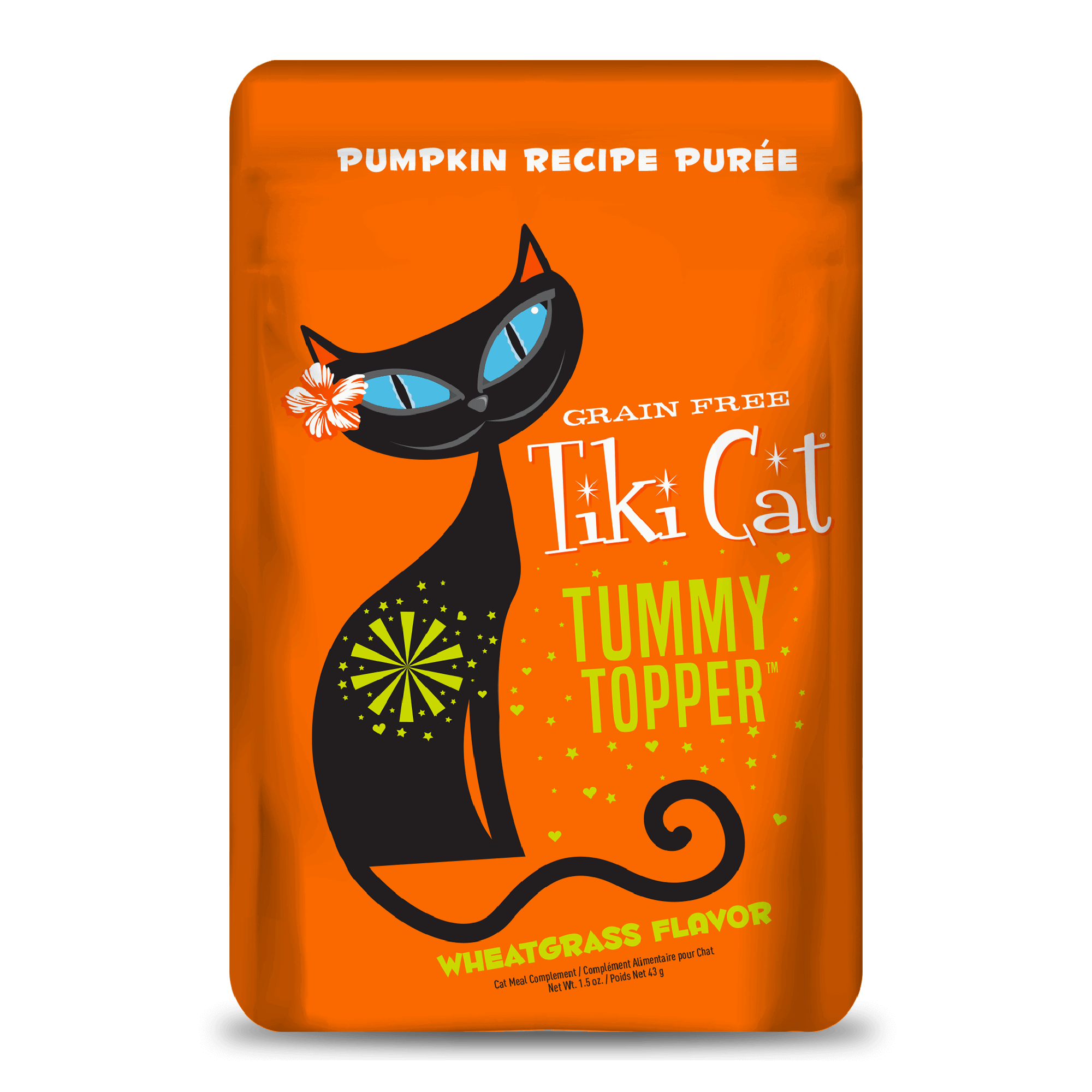 Tiki Cat Tummy Topper Pumpkin Recipe Puree Grain Free Topper for Cats 1.5oz