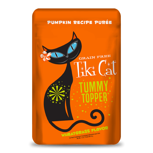 Tiki Cat Tummy Topper Pumpkin Recipe Puree Grain Free Topper for Cats 1.5oz