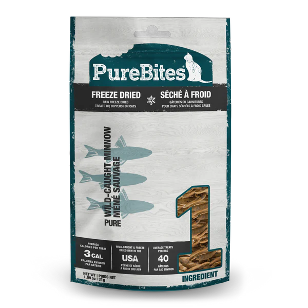PureBites Minnow Freeze-Dried Cat Treat 31 gm