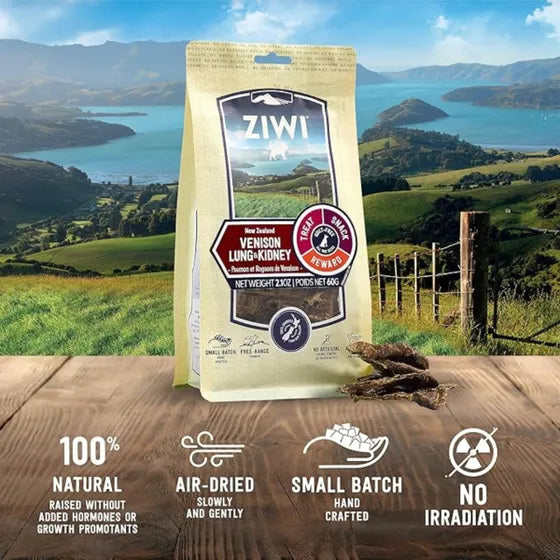 ZIWI Venison Lung and Kidney Chews 60g